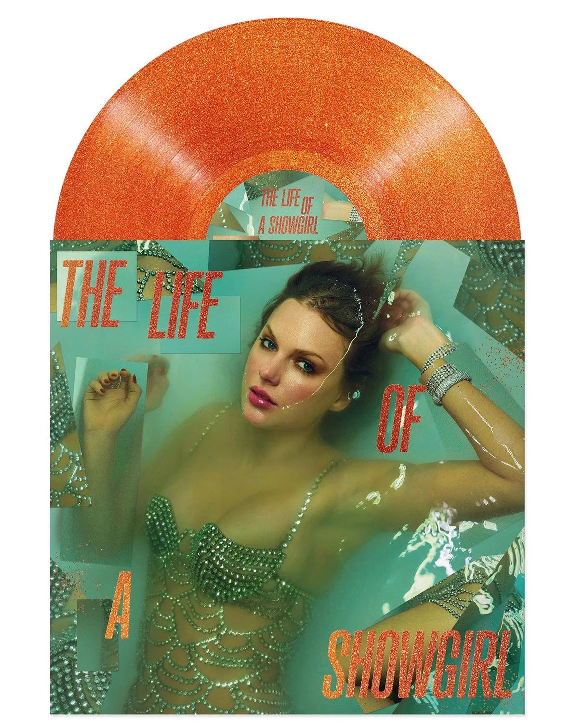 Taylor Swift: The Life Of A Showgirl: Sweat And Vanilla Perfume (Portofino Orange Glitter Vinyl)