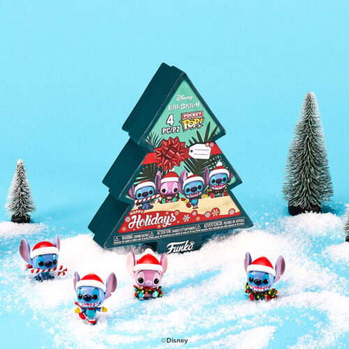 Funko Pocket Pop! 4-pack Disney: Lilo & Stitch Holiday Vinyl Figures
