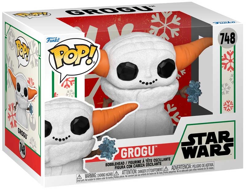 Funko Pop! Star Wars The Mandalorian Holiday - Grogu Snowman #748