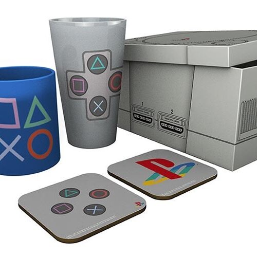 Abysse Playstation - Classic 2019 Pack Glass XXL, Mug and 2 coasters